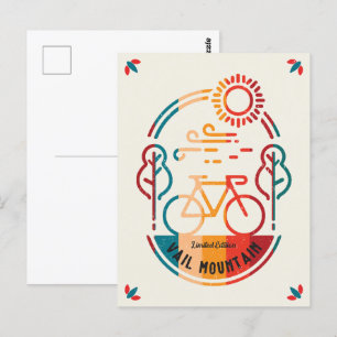 Carte Postale Piste cyclable Retro Vail Mountain.