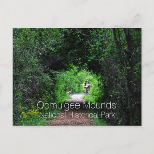 Carte Postale Piste Opelofa, Ocmulgee Mounds, GA