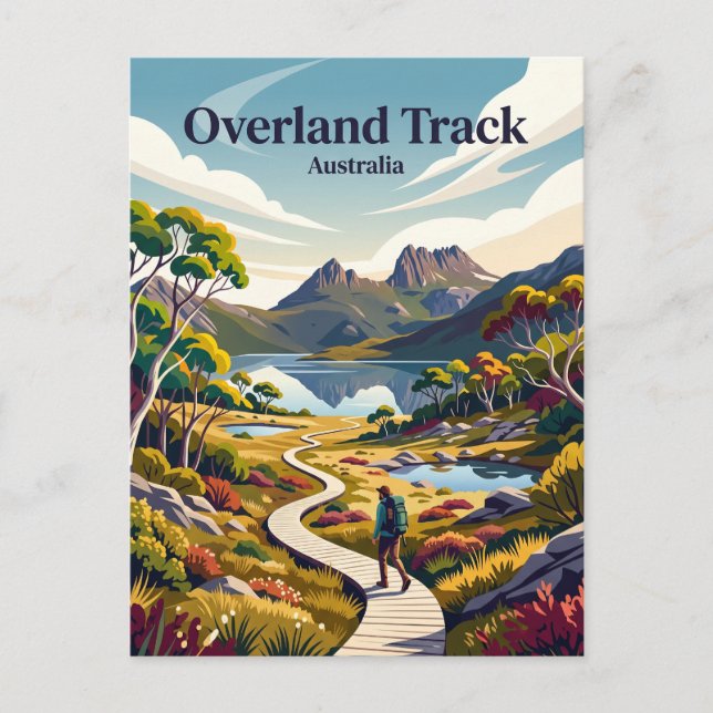 Carte Postale Piste Overland Australie (Devant)