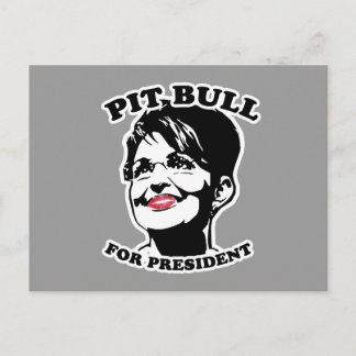 Carte Postale Pit Bull, Président