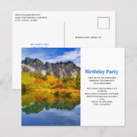 Pittoresque Country Mountains et Lake Birthday Par