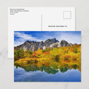 Carte Postale Pittoresque Country Mountains et le lac