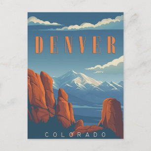 Carte Postale Pittoresque Denver - Mile High City