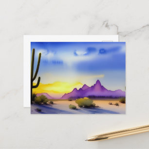 Carte postale Pittoresque Desert Sunrise