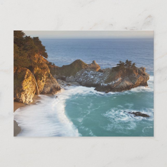 Carte Postale Pittoresque McWay Falls tombent sur la plage et 2 (Devant)