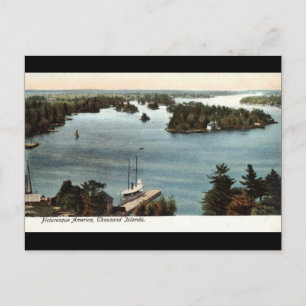 Carte Postale Pittoresque Mille Îles NY 1907 Vintage
