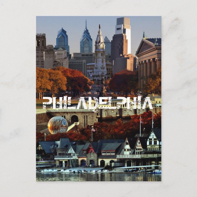 Carte Postale Pittoresque Philadephia (Devant)