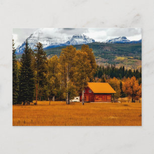 Carte Postale Pittoresque Rural Photographie Farmhouse USA Campa