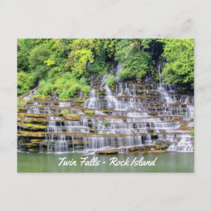 Carte Postale Pittoresque Twin Falls Rock Island