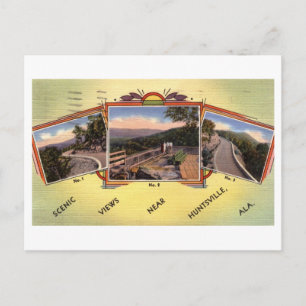 Carte Postale Pittoresque Views, Huntsville, Alabama Vintage