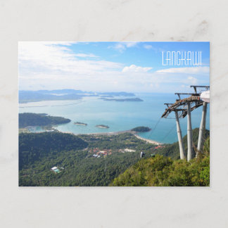 Carte Postale Pittoresque vue Langkawi Téléphérique Voyage Souve