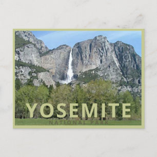 Carte Postale Pittoresque Yosemite Vintage