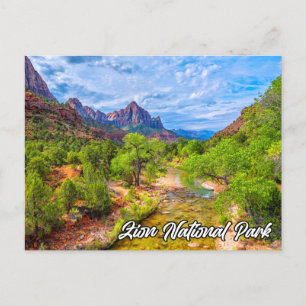 Carte Postale Pittoresque Zion National Park, Utah, États-Unis