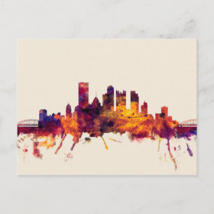 Carte Postale Pittsburgh Pennsylvania Skyline