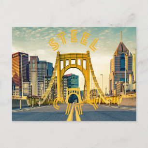 Carte Postale Pittsburgh Steel City Skyline 412 Pennsylvanie Can