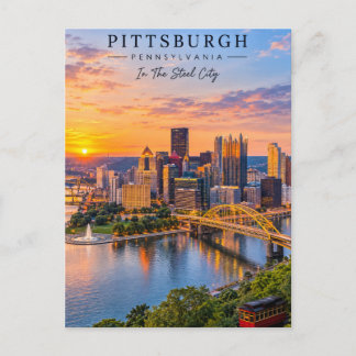 Carte Postale Pittsburgh Ville Pennsylvanie Dans La Ville De L'A
