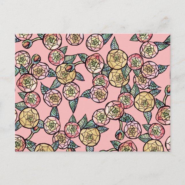 Carte Postale Pivoines                                           (Devant)