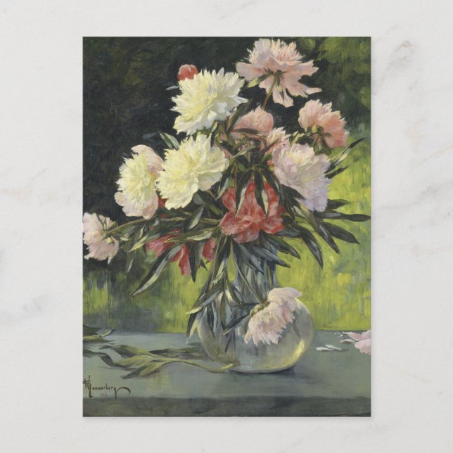 Carte Postale Pivoines | Gunnar Gunnarsson Wennerberg (Devant)