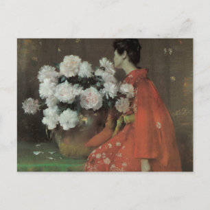 Carte Postale Pivoines par William Merritt Chase, Beaux-arts vin