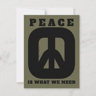 CARTE POSTALE PIWWNEED PEACE2 (IWWN)