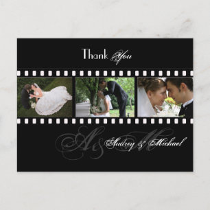 Carte Postale PixDezines FILMSTRIP MARIAGE PHOTOS MERCI