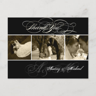 Carte Postale PixDezines Mariage clair Photos Merci