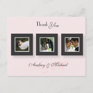 Carte Postale PixDezines Mariage photos Merci/DO-IT-YOURSELF cou