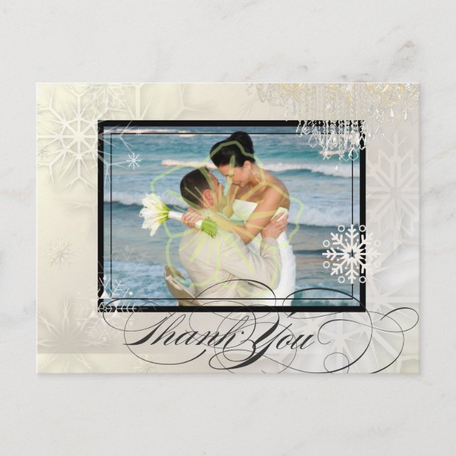 Carte Postale PixDezines photo snowflakes+lustre/do-it-yourself  (Devant)