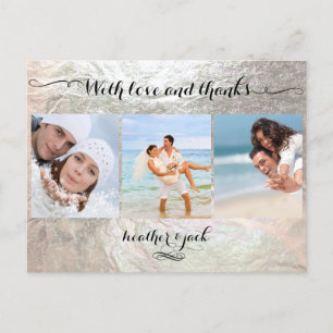 Carte Postale PixDezines photos faux argent/mariage merci