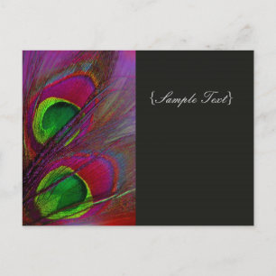 Carte Postale PixDezines Psychedelic Peacock, Customisez-Le !