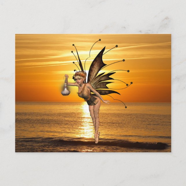 Carte postale Pixie Lanterne (Devant)