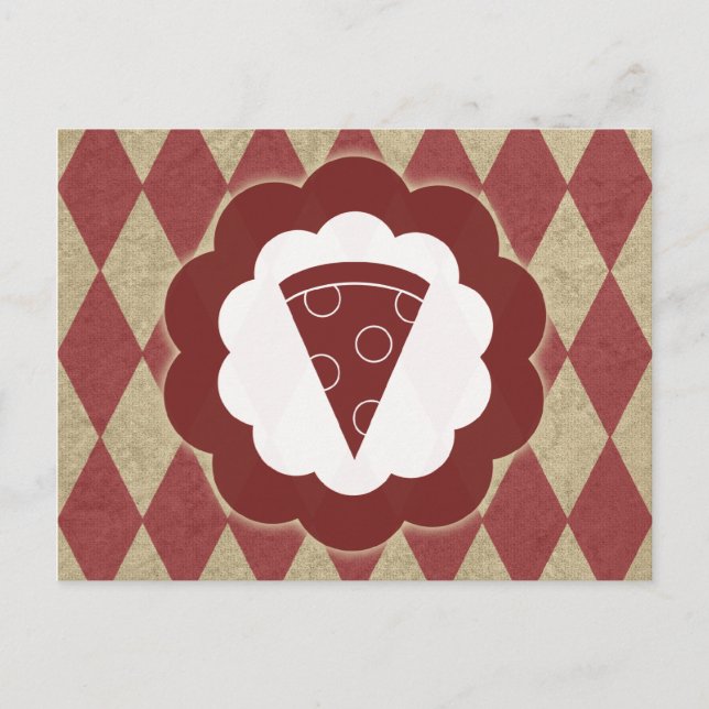 Carte Postale pizza (Devant)
