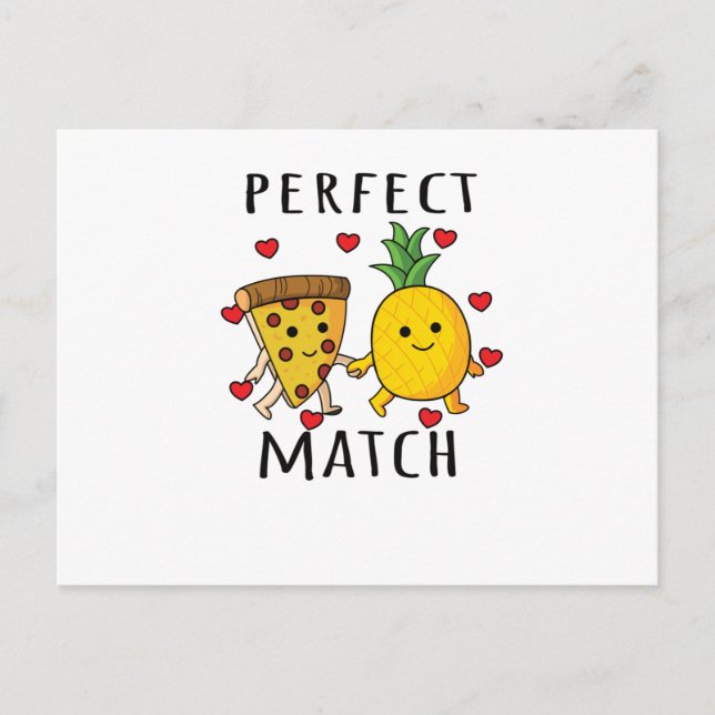 Carte Postale Pizza Hawaii Pineapple Pizza Food (Devant)