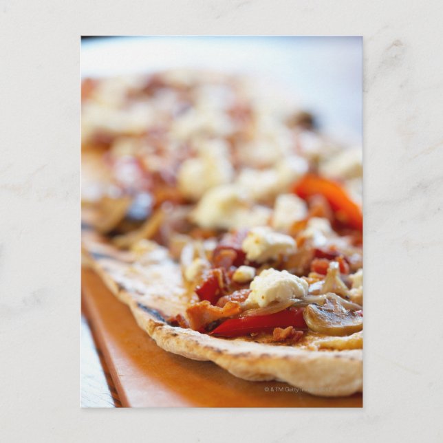 Carte Postale Pizza italienne traditionnelle (Devant)