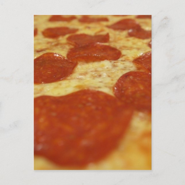 Carte Postale pizza pepperoni (Devant)