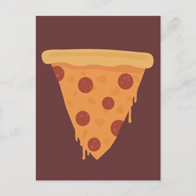 Carte Postale Pizza Slice (Devant)