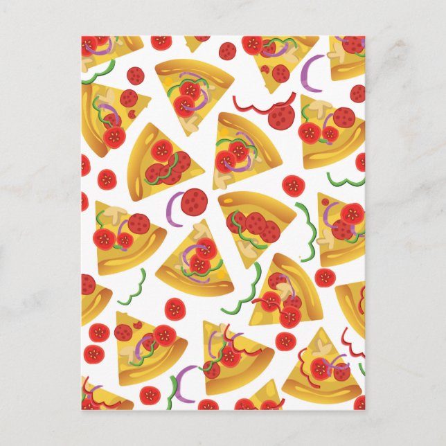 Carte Postale Pizza Slice Motif (Devant)