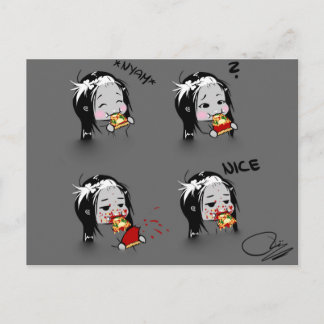 Carte Postale Pizza-Zeit !