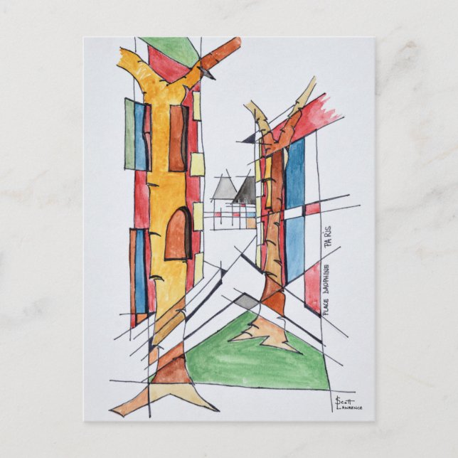 Carte Postale Place Dauphine | Île de la Cité, Paris (Devant)