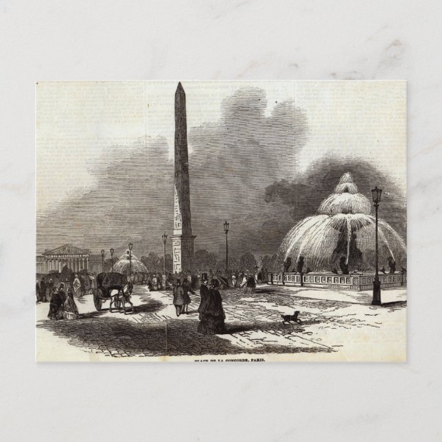 Carte Postale Place de la Concorde, Paris (Devant)