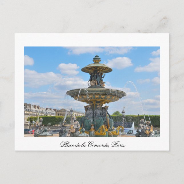 Carte Postale Place de la Concorde, Paris (Devant)