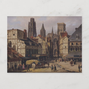 Carte Postale Place de la Haute-Vieille-Tour, Rouen, 1824