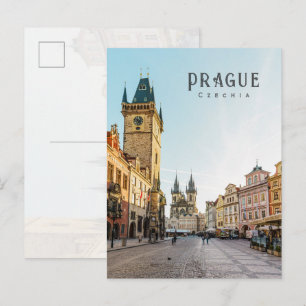 Carte Postale Place de la Vieille-Ville de Prague, Tchéquie voya