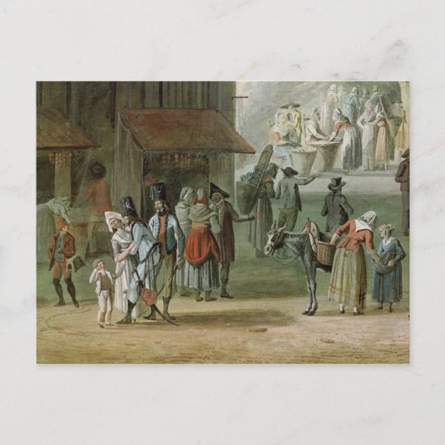 Carte Postale Place de l'Apport-Paris devant (Devant)
