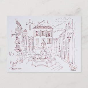 Carte Postale Place des Tanneurs Aix en Provence, France