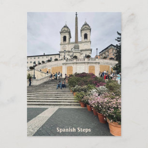 Carte Postale Place d'Espagne, Rome, Italie Design