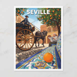 Carte Postale Place Doña Elvira, Séville Espagne