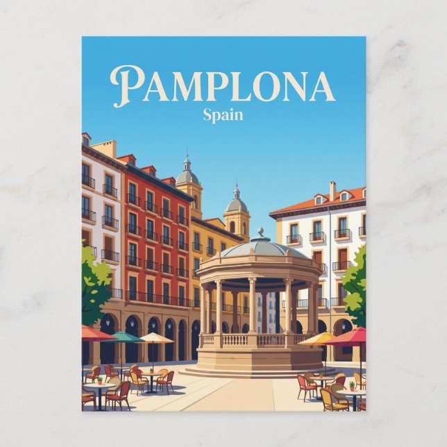 Carte Postale Place du Château Espagne (Devant)