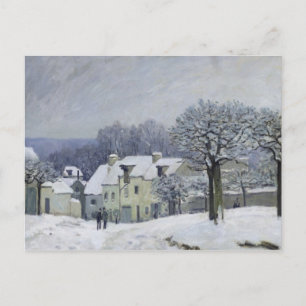 Carte Postale Place du Chenil à Marly-le-Roi, Neige, 1876