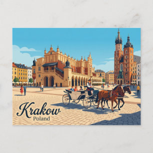 Carte Postale Place du Marché principal Pologne